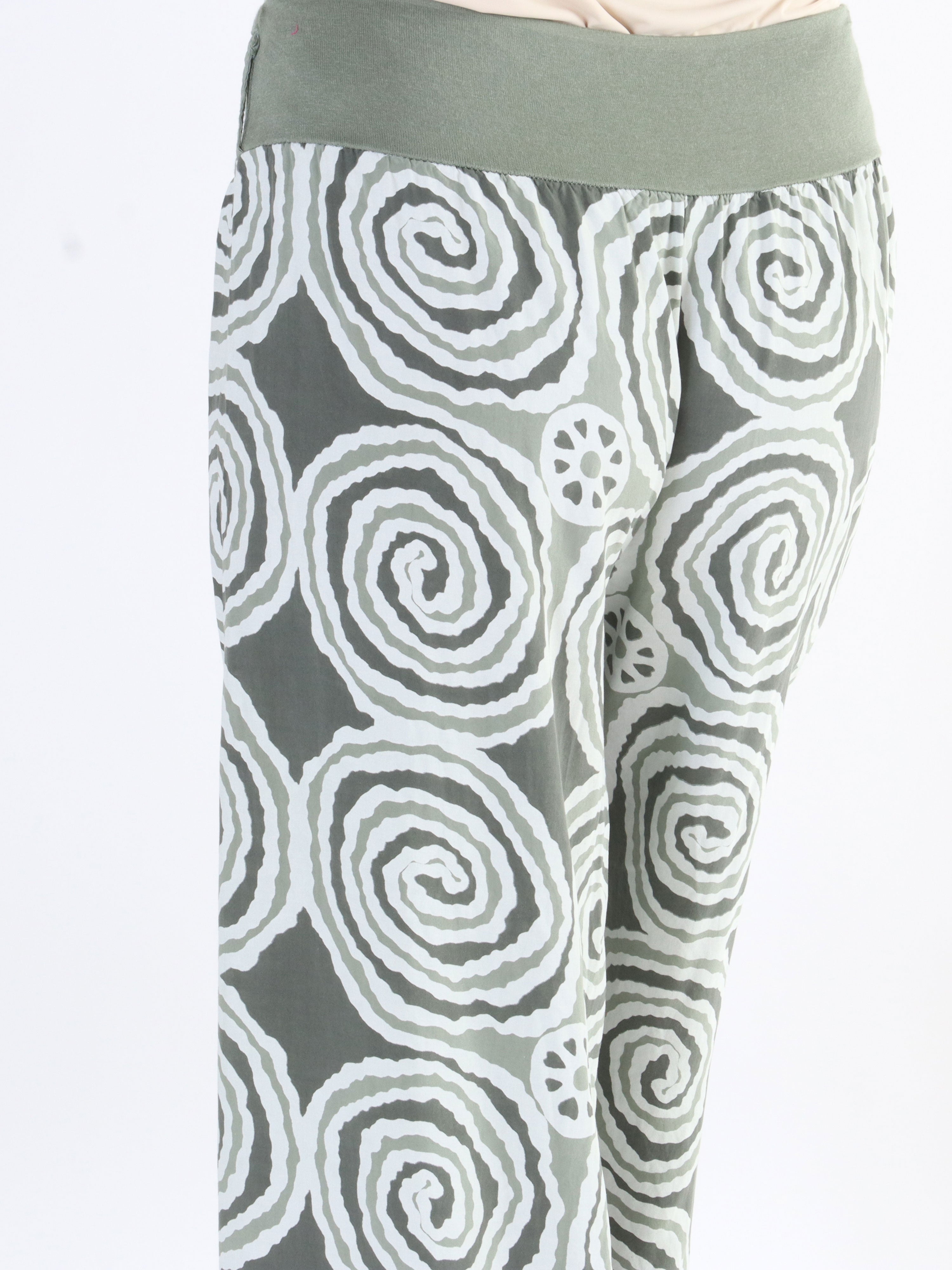 Ninell - Mönstrade haremsbyxor i viskos